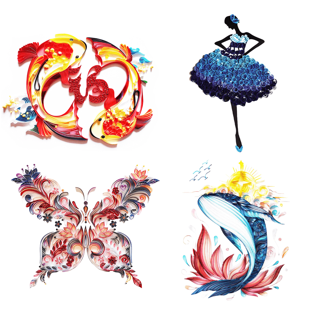 Paper Filigree Painting Kit